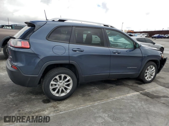 2021 Jeep Cherokee Latitude with VIN 1C4PJLCB7MD173703, listed as a Copart auction lot 48793275 with 40,849 mi miles and Salvage Title. Bid and sale history available at carsss.com. Image 3.
