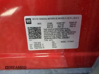 2022 GMC Terrain SLT с VIN 3GKALVEV7NL100267, выставлен на аукционе Copart как лот 59670735 с пробегом 62 201 миль миль и Списание • Salvage title. История ставок и продаж доступна на DreamBid. Изображение 14.