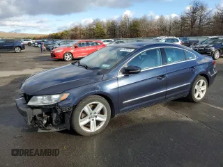 2013 Volkswagen CC Sport with VIN WVWBP7AN6DE546625, listed as a Copart auction lot 85506494 with 163,424 mi miles and Salvage Title. Bid and sale history available at carsss.com. Image 1.