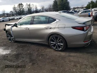 2021 Lexus ES with VIN 58AGZ1B10MU099163, listed as a Copart auction lot 86969034 with 12,612 mi miles and Salvage Title. Bid and sale history available at carsss.com. Image 2.