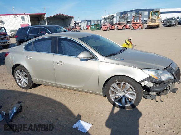 2014 Buick Regal with VIN 2G4GK5EX3E9219488, listed as a IAAI auction lot 41464076 with 110,728 mi miles. Bid and sale history available at carsss.com. Image 13.