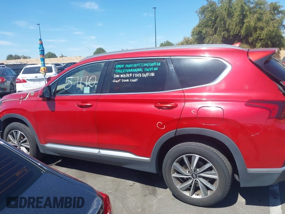 2019 Hyundai Santa Fe SEL with VIN 5NMS33AD7KH113627, listed as a IAAI auction lot 41857170 with 75,813 mi miles and . Bid and sale history available at DreamBid. Image 15.