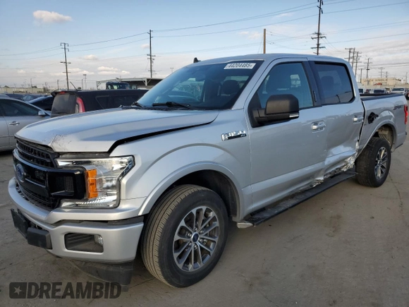 2019 Ford F-150 XL with VIN 1FTEW1C52KKC04212, listed as a Copart auction lot 54399255 with 44,704 mi miles and Salvage Title. Bid and sale history available at carsss.com. Image 1.