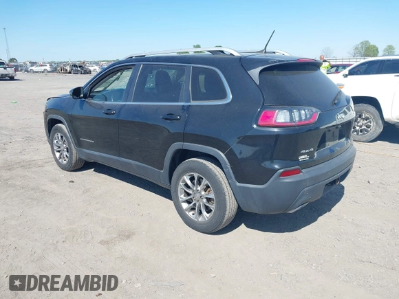 2019 Jeep Cherokee Latitude Plus with VIN 1C4PJMLX4KD238263, listed as a IAAI auction lot 42017221 with 37,187 mi miles and . Bid and sale history available at DreamBid. Image 3.