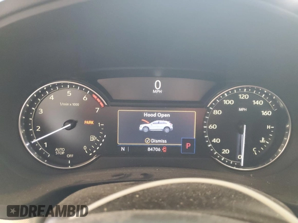 2019 Cadillac XT4 FWD Premium Luxury with VIN 1GYFZCR46KF198424, listed as a Copart auction lot 55465185 with 84,706 mi miles and Salvage title. Bid and sale history available at DreamBid. Image 9.