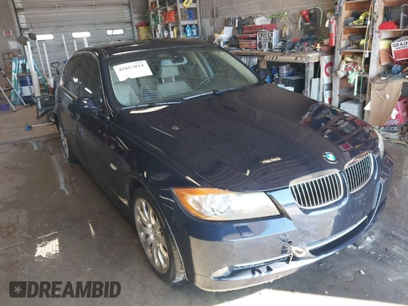 2008 BMW 3 Series 335xi with VIN WBAVD53528A010479, listed as a IAAI auction lot 41815814 with 173,793 mi miles. Bid and sale history available at carsss.com. Image 1.