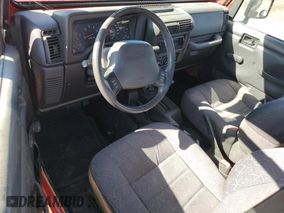 2001 Jeep Wrangler SE with VIN 1J4FA29P91P367534, listed as a Copart auction lot 81644824 with 156,597 mi miles and Clean Title. Bid and sale history available at carsss.com. Image 8.