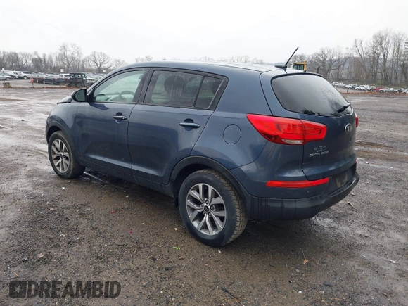 2016 Kia Sportage LX with VIN KNDPB3AC2G7854234, listed as a IAAI auction lot 41985765 with 83,733 mi miles. Bid and sale history available at carsss.com. Image 3.