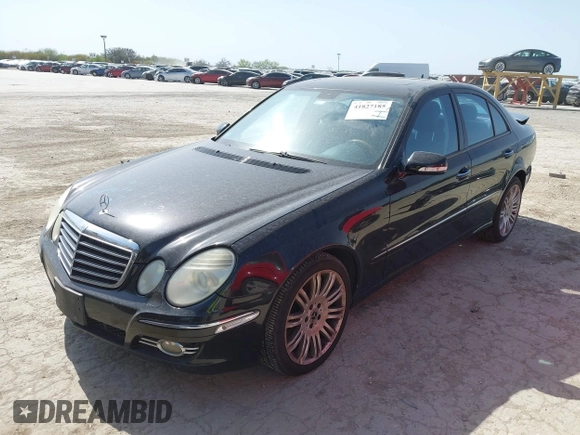 2008 Mercedes-Benz E-Class Luxury 3.5L with VIN WDBUF87X88B317900, listed as a IAAI auction lot 41827185 with 155,434 mi miles. Bid and sale history available at carsss.com. Image 2.