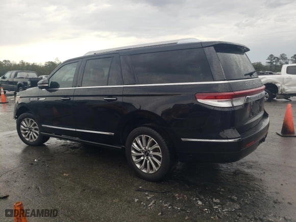 2022 Lincoln Navigator L Standard with VIN 5LMJJ3NT5NEL05163, listed as a Copart auction lot 44615605 with 114,877 mi miles and Salvage Title. Bid and sale history available at carsss.com. Image 2.