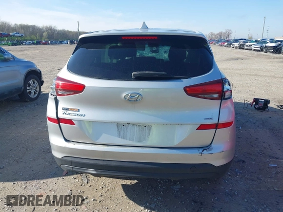 2019 Hyundai Tucson SE with VIN KM8J2CA48KU872175, listed as a IAAI auction lot 41956066 with 105,534 mi miles. Bid and sale history available at carsss.com. Image 16.