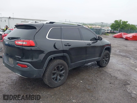 2017 Jeep Cherokee Limited with VIN 1C4PJMDB7HW599633, listed as a IAAI auction lot 42276581 with 169,865 mi miles and . Bid and sale history available at DreamBid. Image 4.
