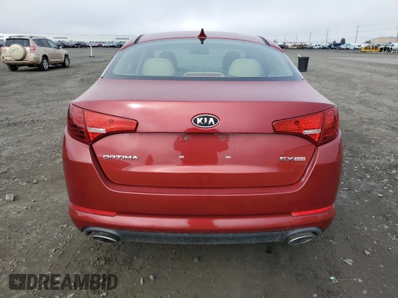 2012 Kia Optima EX with VIN 5XXGN4A74CG062510, listed as a Copart auction lot 50782655 with 119,739 mi miles and Clean Title. Bid and sale history available at carsss.com. Image 6.
