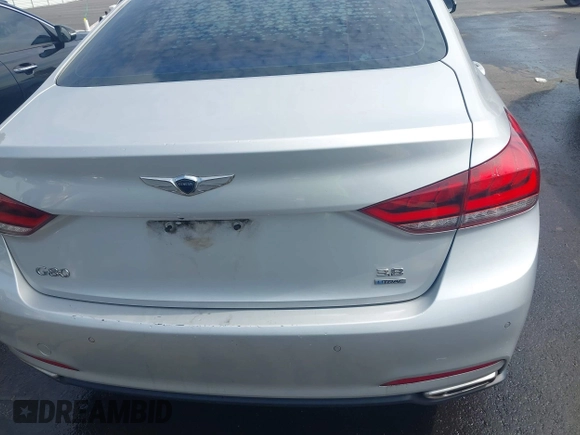 2017 Genesis G80 3.8L with VIN KMHGN4JE6HU176276, listed as a IAAI auction lot 42621332 with 130,265 mi miles and . Bid and sale history available at DreamBid. Image 16.