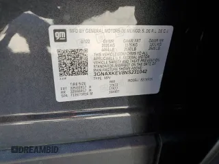2022 Chevrolet Equinox LT with VIN 3GNAXKEV8NS231042, listed as a Copart auction lot 49452605 with 18,164 mi miles and Salvage Title. Bid and sale history available at DreamBid. Image 14.