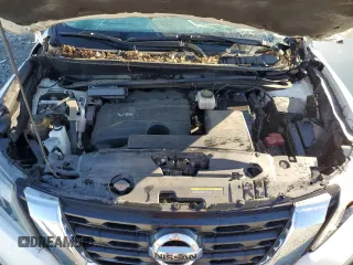 2017 Nissan Pathfinder Platinum with VIN 5N1DR2MN0HC600158, listed as a Copart auction lot 75987994 with 146,529 mi miles and Salvage Title. Bid and sale history available at carsss.com. Image 12.