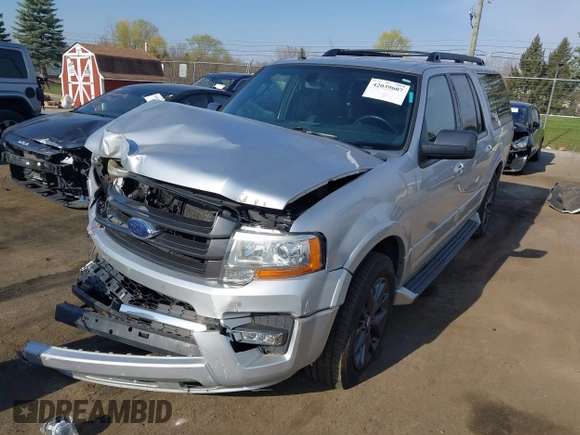 2017 Ford Expedition Max Limited z VIN 1FMJK2AT8HEA18808, wystawiony jako IAAI lot #42039607 z przebiegiem 133 280 mil mil oraz . Historia ofert i sprzedaży dostępna na DreamBid. Obrazek 17.