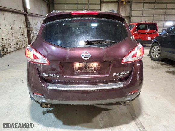 2014 Nissan Murano S with VIN JN8AZ1MW9EW502349, listed as a Copart auction lot 74286594 with 133,811 mi miles and Salvage Title. Bid and sale history available at carsss.com. Image 6.