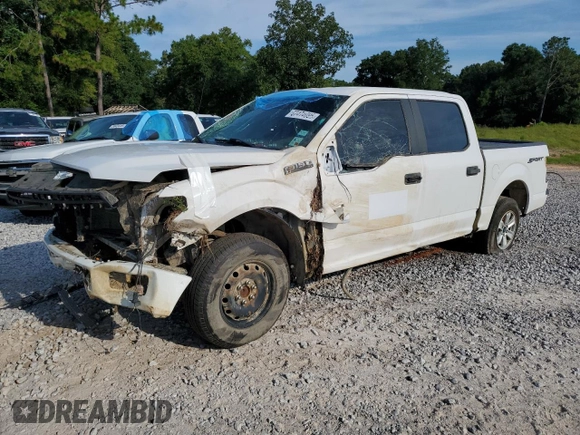 2020 Ford F-150 XL with VIN 1FTEW1CB4LKD41983, listed as a Copart auction lot 57474095 with 128,360 mi miles and Salvage title. Bid and sale history available at DreamBid. Image 1.