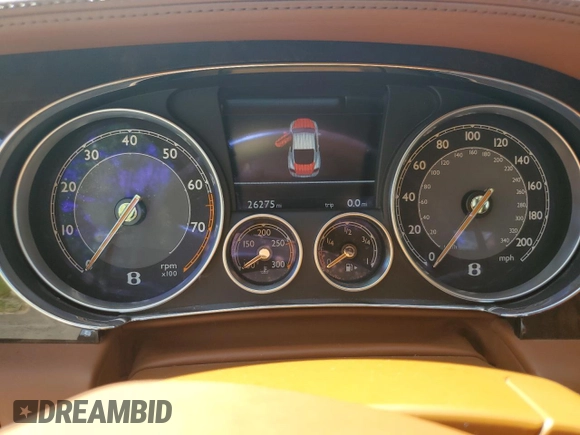 2012 Bentley Continental GT z VIN SCBFR7ZA3CC072773, wystawiony jako Copart lot #57606135 z przebiegiem 26 275 mil mil oraz Szkody całkowita. Historia ofert i sprzedaży dostępna na DreamBid. Obrazek 9.