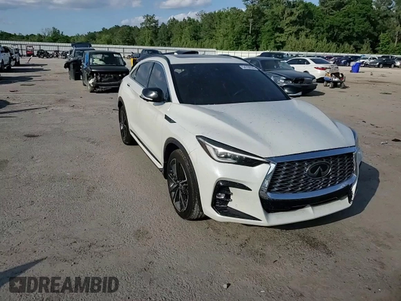 2022 Infiniti QX55 Sensory with VIN 3PCAJ5L3XNF104167, listed as a Copart auction lot 54760535 with Not provided miles and Salvage title. Bid and sale history available at DreamBid. Image 14.