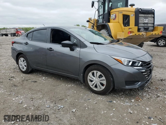 2024 Nissan Versa S with VIN 3N1CN8DV3RL902986, listed as a Copart auction lot 53788045 with 2,333 mi miles and Salvage title. Bid and sale history available at DreamBid. Image 4.