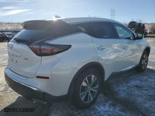 2021 Nissan Murano S with VIN 5N1AZ2ASXMC124346, listed as a Copart auction lot 42160355 with 24,580 mi miles and Salvage Title. Bid and sale history available at carsss.com. Image 3.