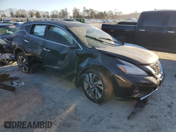 2021 Nissan Murano SL with VIN 5N1AZ2CS4MC125036, listed as a Copart auction lot 82931584 with 39,907 mi miles and Salvage Title. Bid and sale history available at DreamBid. Image 4.