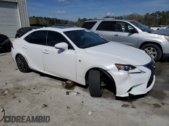 2016 Lexus IS with VIN JTHBE1D26G5026870, listed as a Copart auction lot 48495185 with 86,389 mi miles and Salvage Title. Bid and sale history available at carsss.com. Image 4.