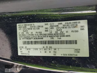 2018 Ford Super Duty F-250 SRW XL with VIN 1FT7W2BT7JEB26098, listed as a IAAI auction lot 41946894 with 160,396 mi miles. Bid and sale history available at carsss.com. Image 9.