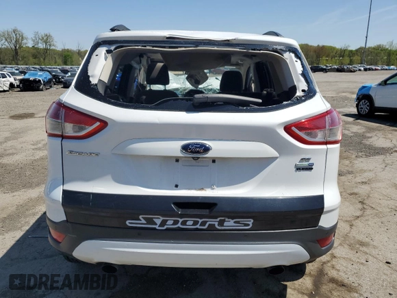 2014 Ford Escape SE with VIN 1FMCU9G98EUD26277, listed as a Copart auction lot 54953985 with Not provided miles and Salvage title. Bid and sale history available at DreamBid. Image 6.