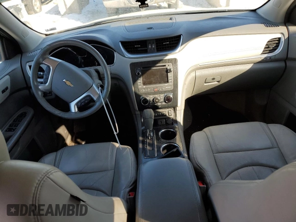 2015 Chevrolet Traverse LTZ with VIN 1GNKVJKD0FJ270355, listed as a Copart auction lot 46462145 with 146,990 mi miles and Salvage Title. Bid and sale history available at DreamBid. Image 8.