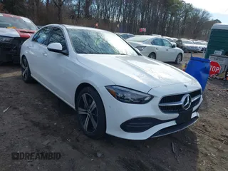2025 Mercedes-Benz C 300 z VIN W1KAF4HB1SR250139, wystawiony jako IAAI lot #41627106 z przebiegiem 1 178 mil mil oraz . Historia ofert i sprzedaży dostępna na DreamBid. Obrazek 1.