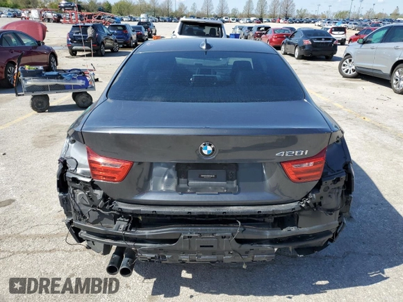 2015 BMW 4 Series 428i with VIN WBA3N3C55FK233471, listed as a Copart auction lot 51996865 with 129,520 mi miles and Salvage title. Bid and sale history available at DreamBid. Image 6.