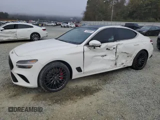 2022 Genesis G70 Launch Edition with VIN KMTG14TE7NU082238, listed as a Copart auction lot 79286854 with 25,071 mi miles and Salvage Title. Bid and sale history available at DreamBid. Image 1.