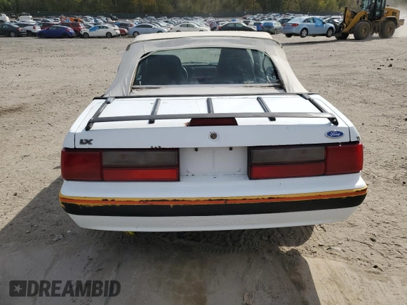 1989 Ford Mustang with VIN 1FABP44A5KF214843, listed as a Copart auction lot 74890984 with 65,601 mi miles and Clean title. Bid and sale history available at DreamBid. Image 6.