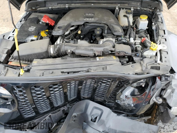 2021 Jeep Gladiator Sport S с VIN 1C6HJTAG1ML599287, выставлен на аукционе Copart как лот 71597864 с пробегом 23 186 миль миль и Списание • Salvage title. История ставок и продаж доступна на DreamBid. Изображение 11.