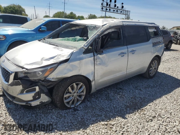 2020 Kia Sedona LX with VIN KNDMB5C19L6635216, listed as a Copart auction lot 69744734 with 0 mi miles and Salvage Title. Bid and sale history available at carsss.com. Image 1.