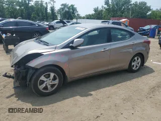 2014 Hyundai Elantra SE with VIN 5NPDH4AE8EH533669, listed as a Copart auction lot 60110235 with 112,389 mi miles and Salvage title. Bid and sale history available at DreamBid. Image 1.