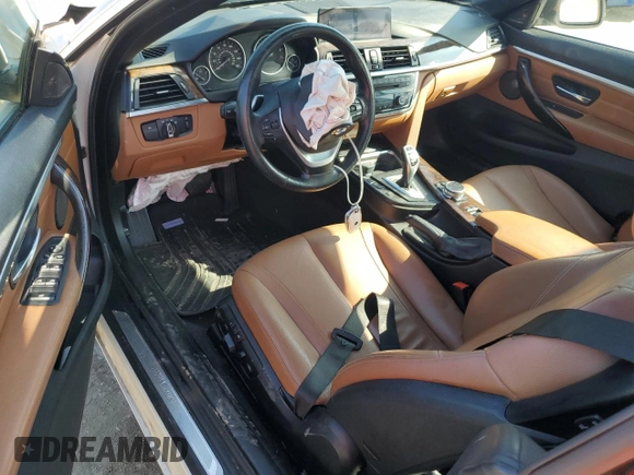 2015 BMW 4 Series 428i xDrive with VIN WBA3T1C55FP820797, listed as a Copart auction lot 74568794 with Not Provided miles and Salvage Title. Bid and sale history available at carsss.com. Image 8.