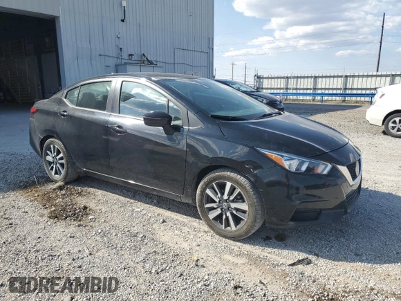 2021 Nissan Versa SV with VIN 3N1CN8EV7ML877940, listed as a Copart auction lot 59793625 with 67,750 mi miles and Salvage title. Bid and sale history available at DreamBid. Image 4.