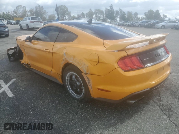 2022 Ford Mustang GT with VIN 1FA6P8CF8N5142200, listed as a Copart auction lot 45056715 with 40,672 mi miles and Salvage Title. Bid and sale history available at carsss.com. Image 2.