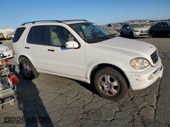 2003 Mercedes-Benz M-Class 3.7L with VIN 4JGAB57E53A408520, listed as a Copart auction lot 77715394 with 260,467 mi miles and Clean Title. Bid and sale history available at carsss.com. Image 4.
