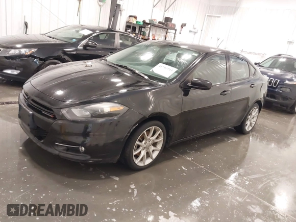 2013 Dodge Dart SXT with VIN 1C3CDFBA4DD294483, listed as a IAAI auction lot 41792715 with 100,821 mi miles. Bid and sale history available at carsss.com. Image 2.