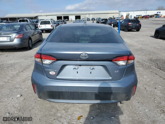 2021 Toyota Corolla LE with VIN 5YFHPMAE5MP176862, listed as a Copart auction lot 43876925 with 65,654 mi miles and Salvage Title. Bid and sale history available at carsss.com. Image 6.