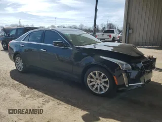 2015 Cadillac CTS RWD with VIN 1G6AP5SX8F0130675, listed as a Copart auction lot 50155755 with 141,817 mi miles and Salvage title. Bid and sale history available at DreamBid. Image 4.