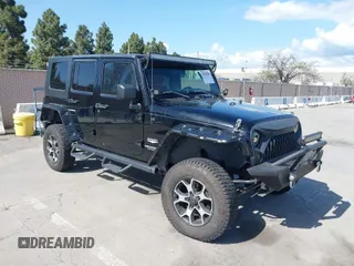 2008 Jeep Wrangler Unlimited Sahara with VIN 1J8GA59168L587554, listed as a IAAI auction lot 41963587 with 189,943 mi miles and . Bid and sale history available at DreamBid. Image 1.