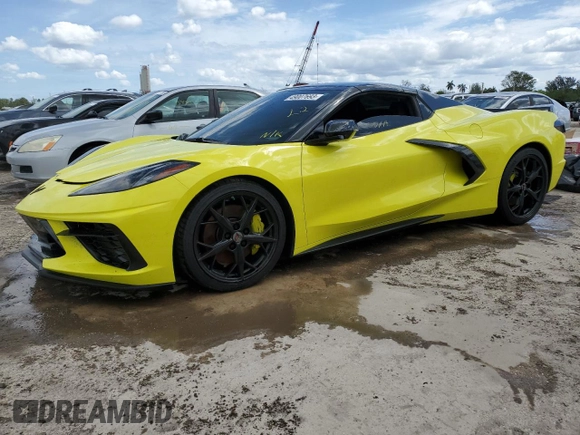 2022 Chevrolet Corvette 3LT with VIN 1G1YC3D48N5115490, listed as a Copart auction lot 49007693 with 0 mi miles. Bid and sale history available at carsss.com. Image 1.