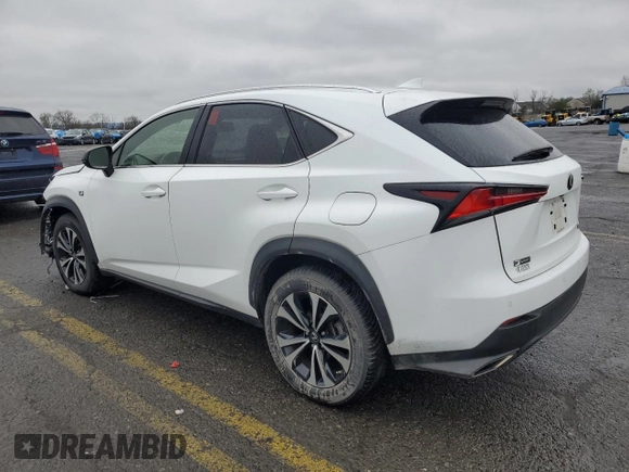 2020 Lexus NX 300 F Sport z VIN JTJSARDZ8L5015532, wystawiony jako Copart lot #52137535 z przebiegiem 14 602 mil mil oraz Szkoda całkowita • Salvage title. Historia ofert i sprzedaży dostępna na DreamBid. Obrazek 2.