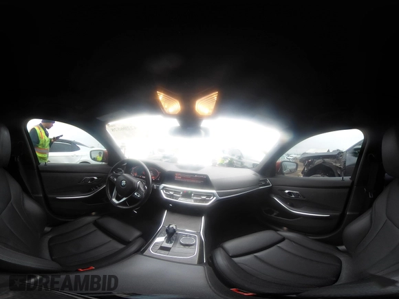 2019 BMW 3 Series 330i xDrive with VIN WBA5R7C50KFH28767, listed as a IAAI auction lot 42206528 with 52,529 mi miles and . Bid and sale history available at DreamBid. Image 19.
